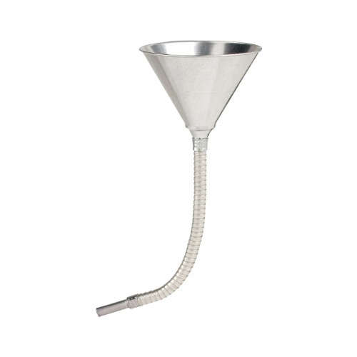 Lubrimatic Silver 17-1/2 in. H Steel 24 oz. Funnel