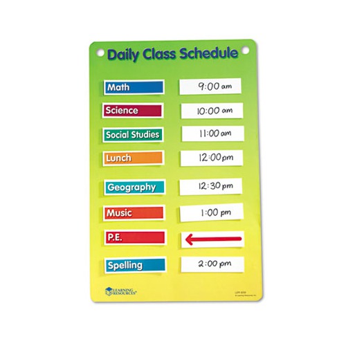 UPC 765023032338 product image for Learning Resources Magnetic Classroom Schedule Chart | upcitemdb.com