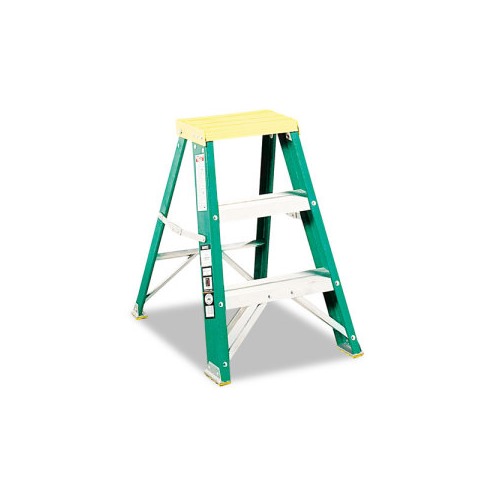 UPC 095641018378 product image for 624 Folding Fiberglass Locking Two-Step Stool | upcitemdb.com