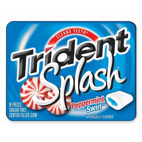 UPC 012546671262 product image for Trident Splash Gum, Sugar-free, 10/BX, Peppermint | upcitemdb.com