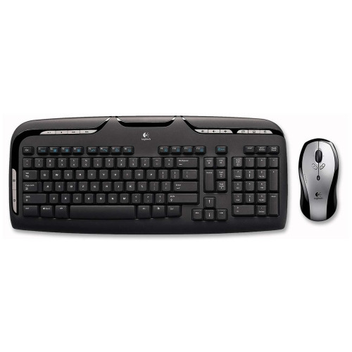 UPC 097855045447 product image for Desktop Keyboard/Mouse Combo, Cordless, Black | upcitemdb.com