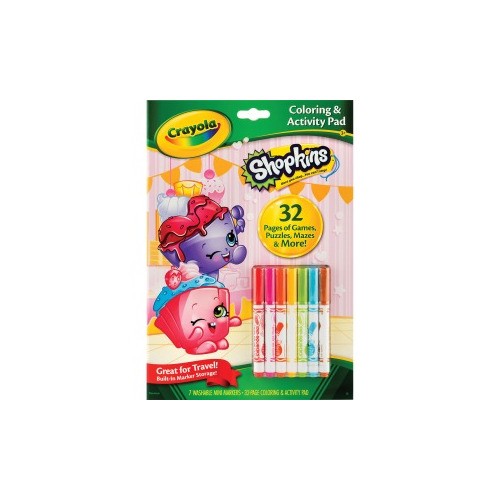 UPC 071662100544 product image for Crayola Shopkins Coloring/Activity Pad Travel Kit | upcitemdb.com