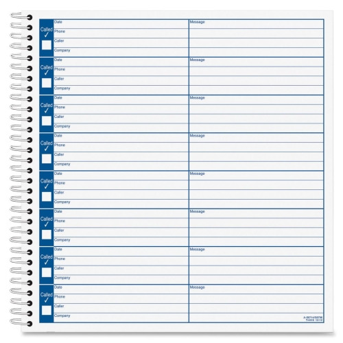 UPC 983739051119 product image for TOPS Spiral Bound Voice Message Log Book | upcitemdb.com